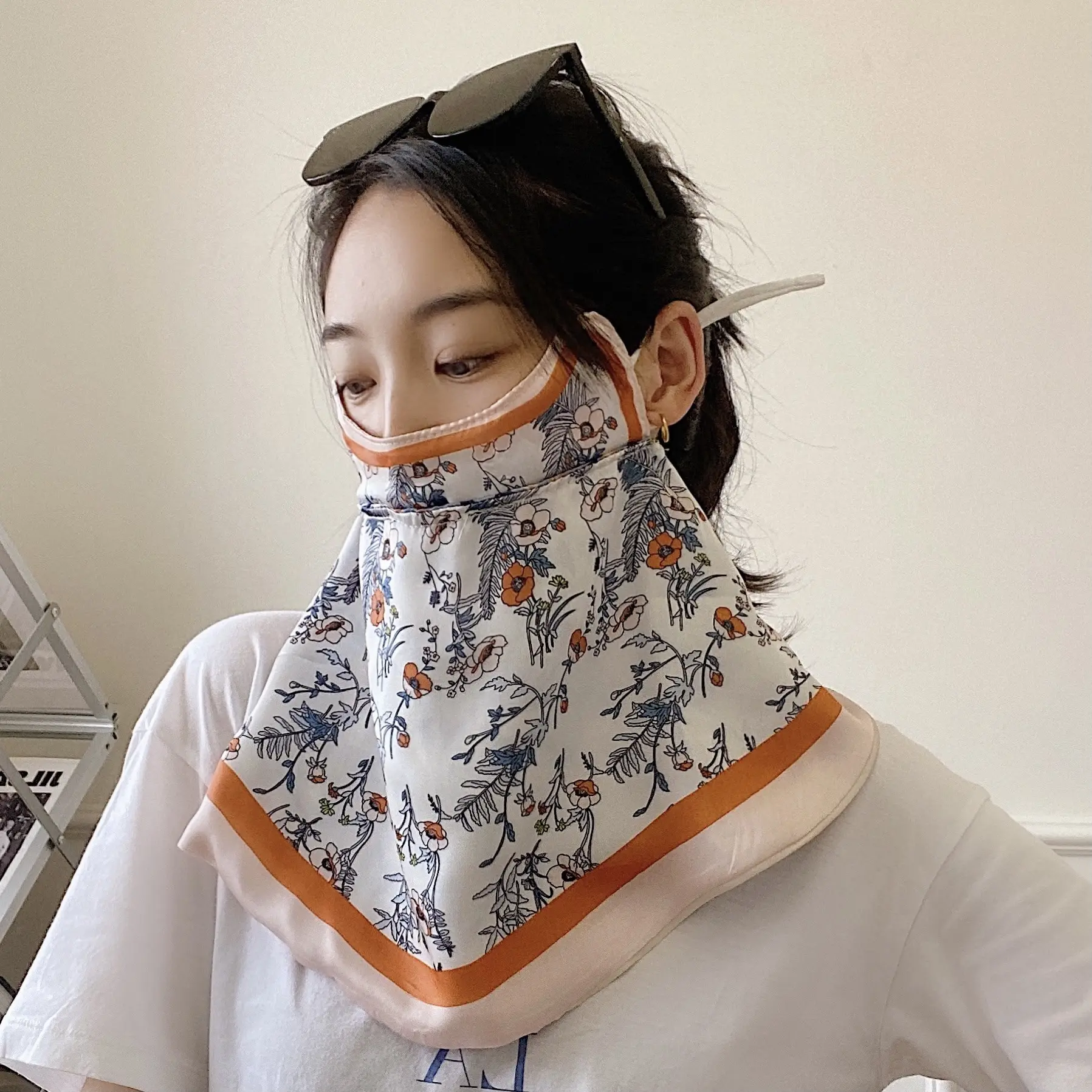 Female Printed Breathable Eye Corner Protection Summer