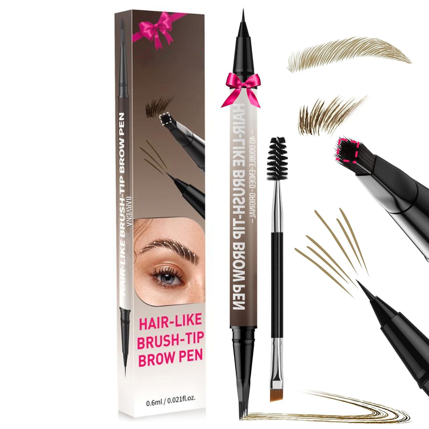 Waterproof And Sweat-proof Not Smudge Double-headed Eyebrow Pencil 5