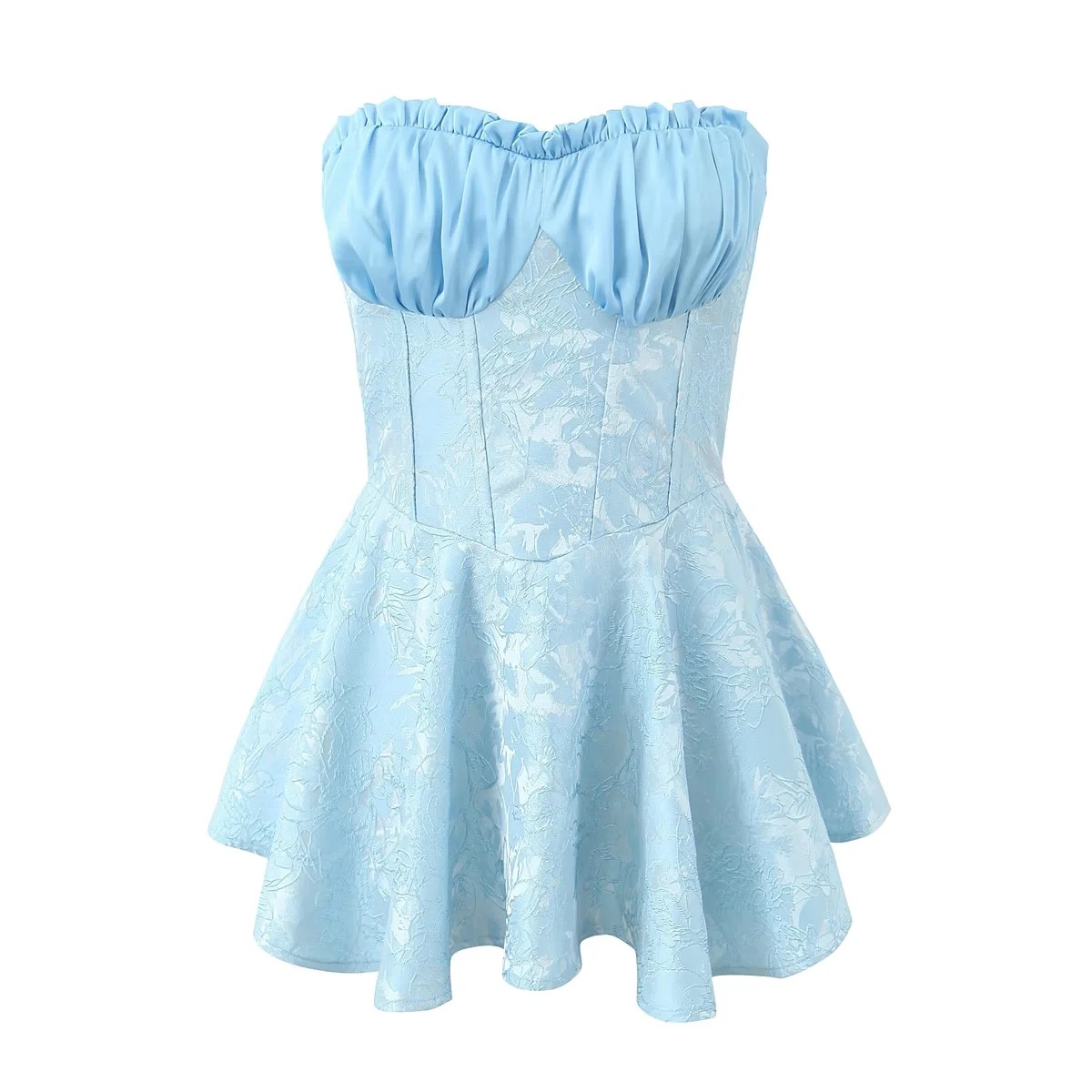 New French Hot Girl Sexy Lace Dress Women Sky Blue - Shop at LoveMi