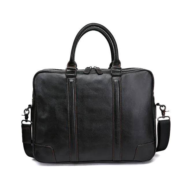 Skeleton skin Genuine Leather High grade Briefcase Black - Shop at LoveMi