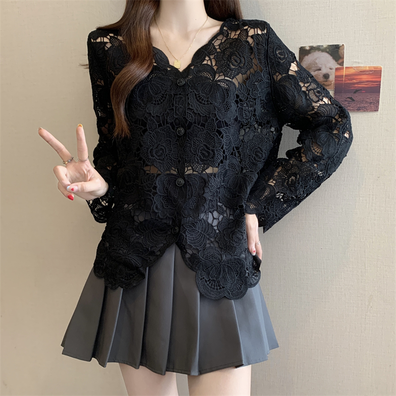 Lace Long Sleeve Top Women Elegant Embroidered Hollow Top 10 b74c555a 99b6 485e 8fd7 8dfa92e65bb9