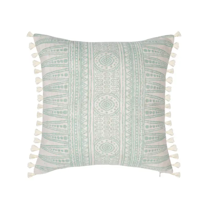 Printed Throw Pillow Cushion Cover Antique-style Cotton And Linen Sofa Cushion Cover Backrest Cover