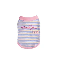 Small Dog Pet Cat Autumn Vest - Pink Purple - View 1