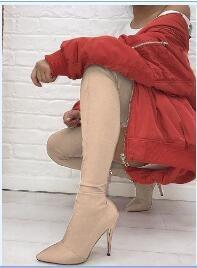 Over-the-knee Stretch Womens Boots