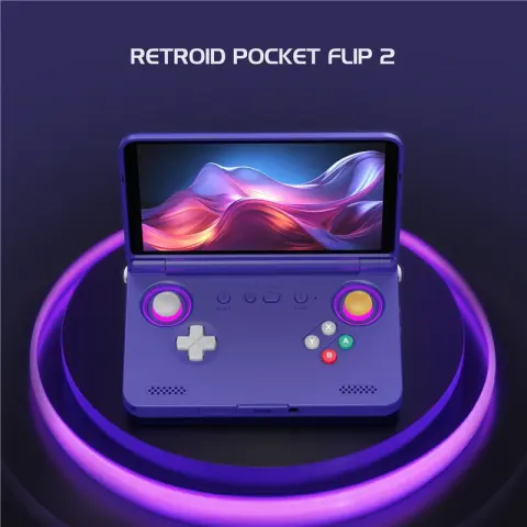OLED Flip-screen Handheld Game Console