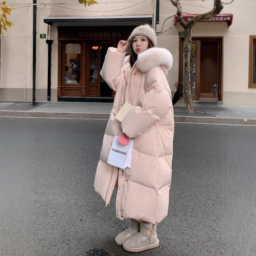 Loose-fitting Long Warm And Thick Cotton-padded Coat