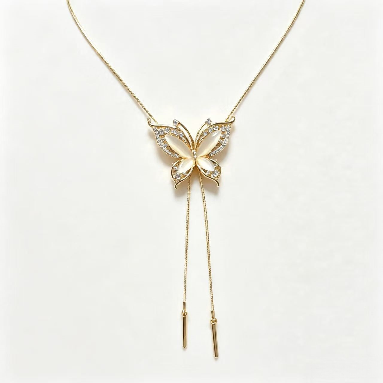 Papillon Cat-Eye Butterfly Sweater Chain 5