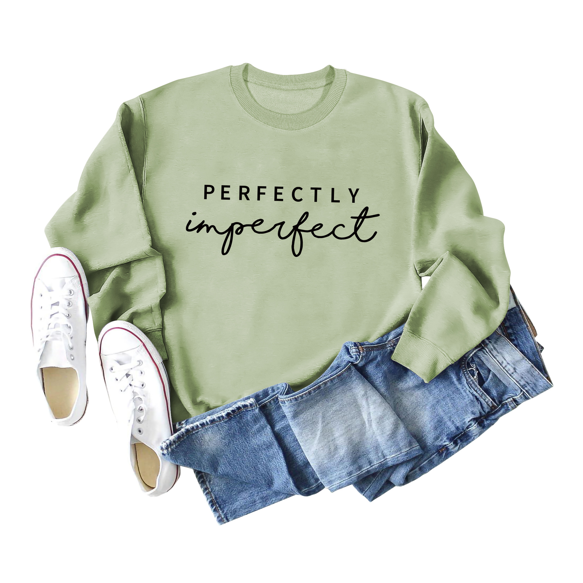 Olive Green Black Sweater Font