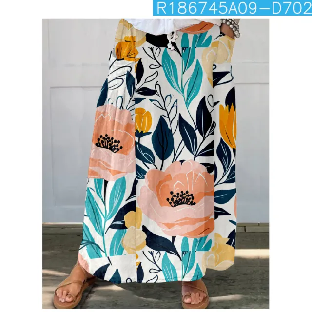 New Floral Pattern 3D Printed Skirt With Pockets 27 Style - Shop at LoveMi