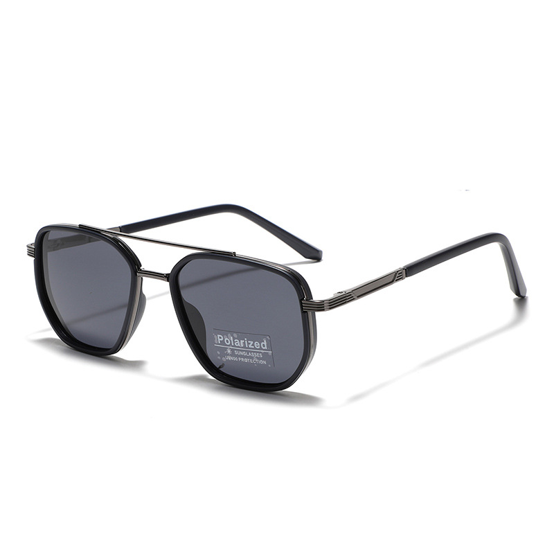 Polarized Sun Glasses Polygon Square Sunglasses - Image 11
