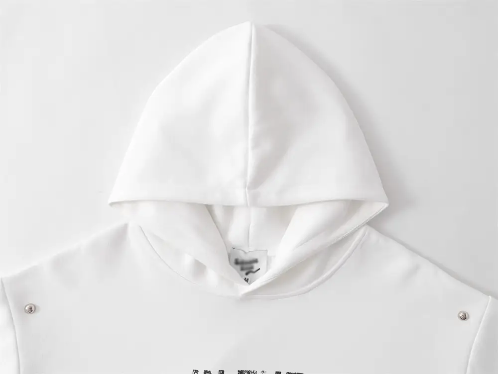 Letter Printed Loose Pullover Hooded Men