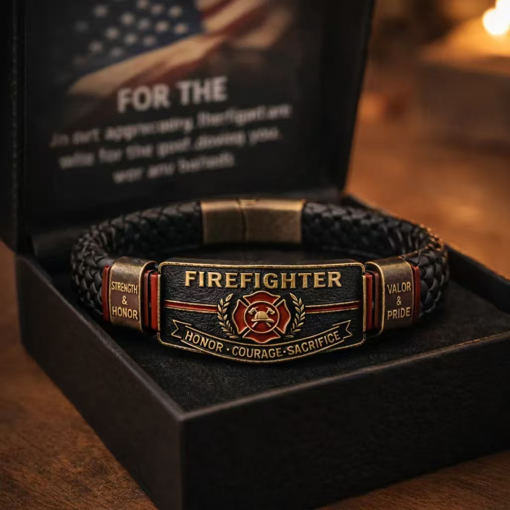 FirefightersHonor Braided Bracelet Wristband