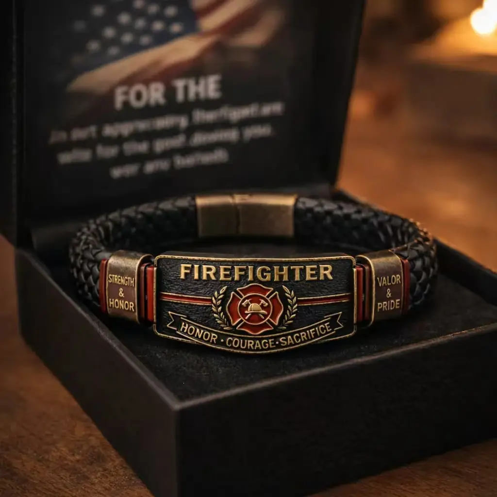 FirefightersHonor Braided Bracelet Wristband