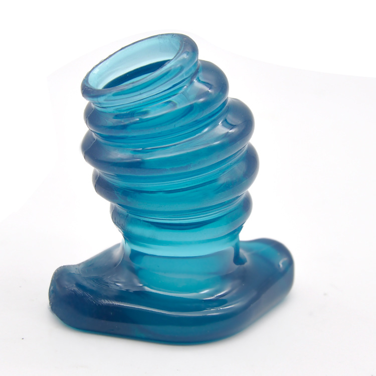 Water Soluble TPR Pendant Chastity Lock Butt Plug Rear Field Bolt Product 7