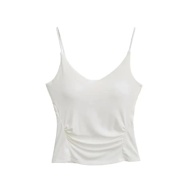 Womens Tank Top With Chest Pads Bodycon Style