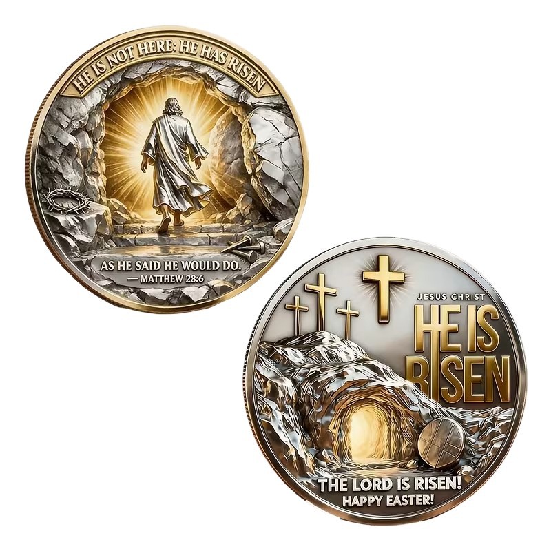 Faith Power Commemorative Coin Alloy American Style Modern Minimalist