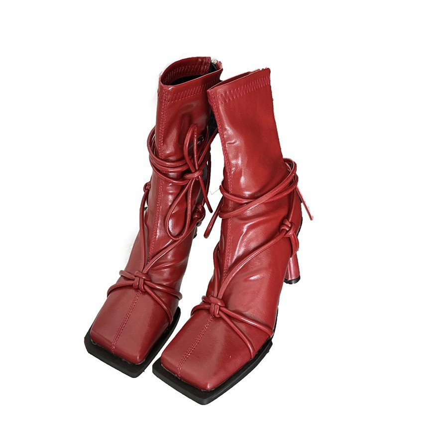 Chunky Heeled Thigh-High Boots