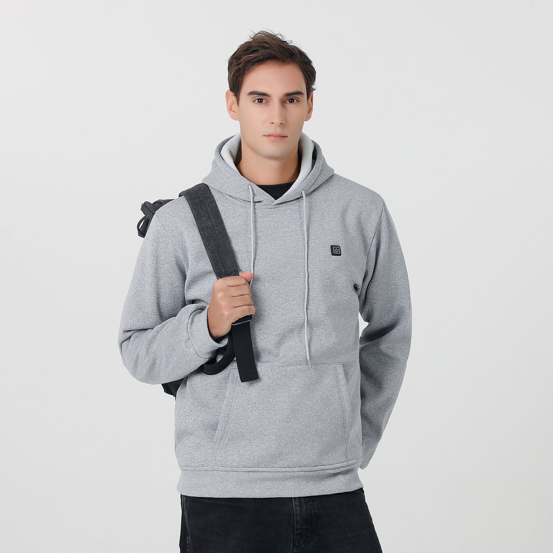 Couples Thermal Electric-Heated Hoodie With A 9-Zone Heating System