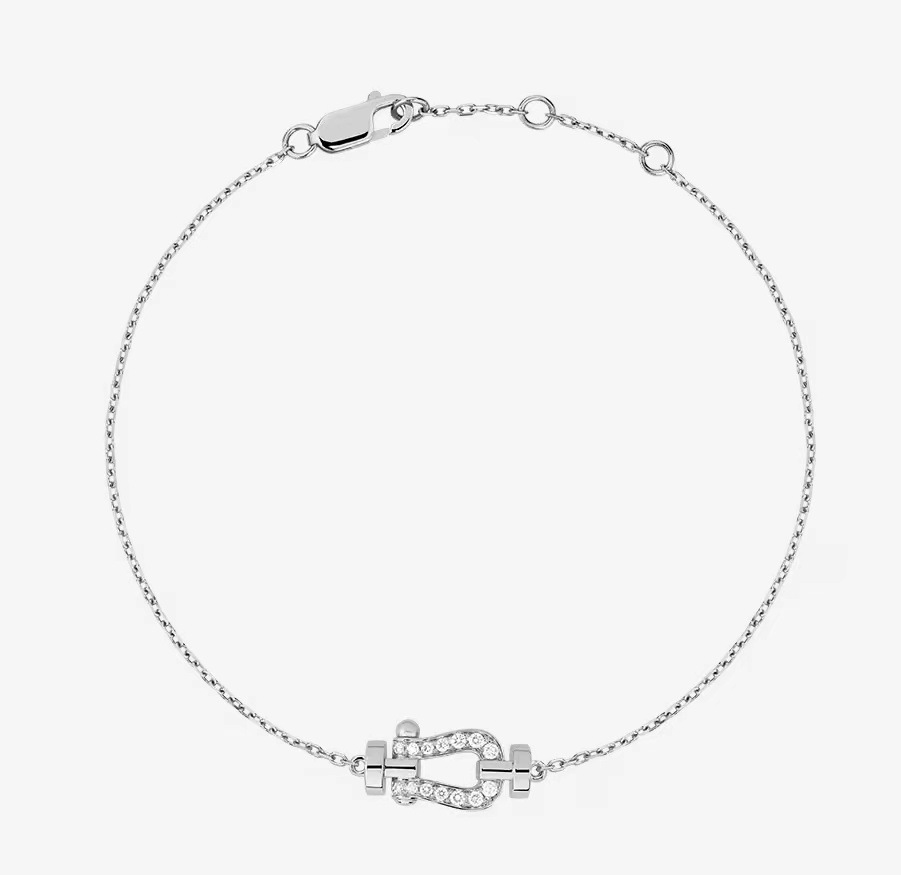 عقد حدوة حصان من الفضة الإسترلينية S925 الفرنسية