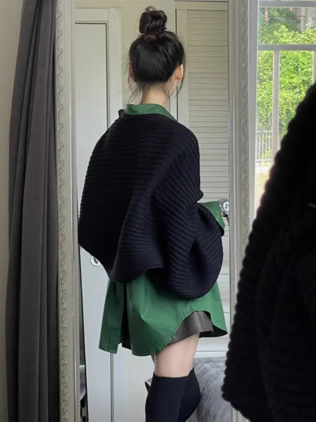 High Sense With A Set Of Sweater Shirt Two piece Set Single Sweater - Shop at LoveMi