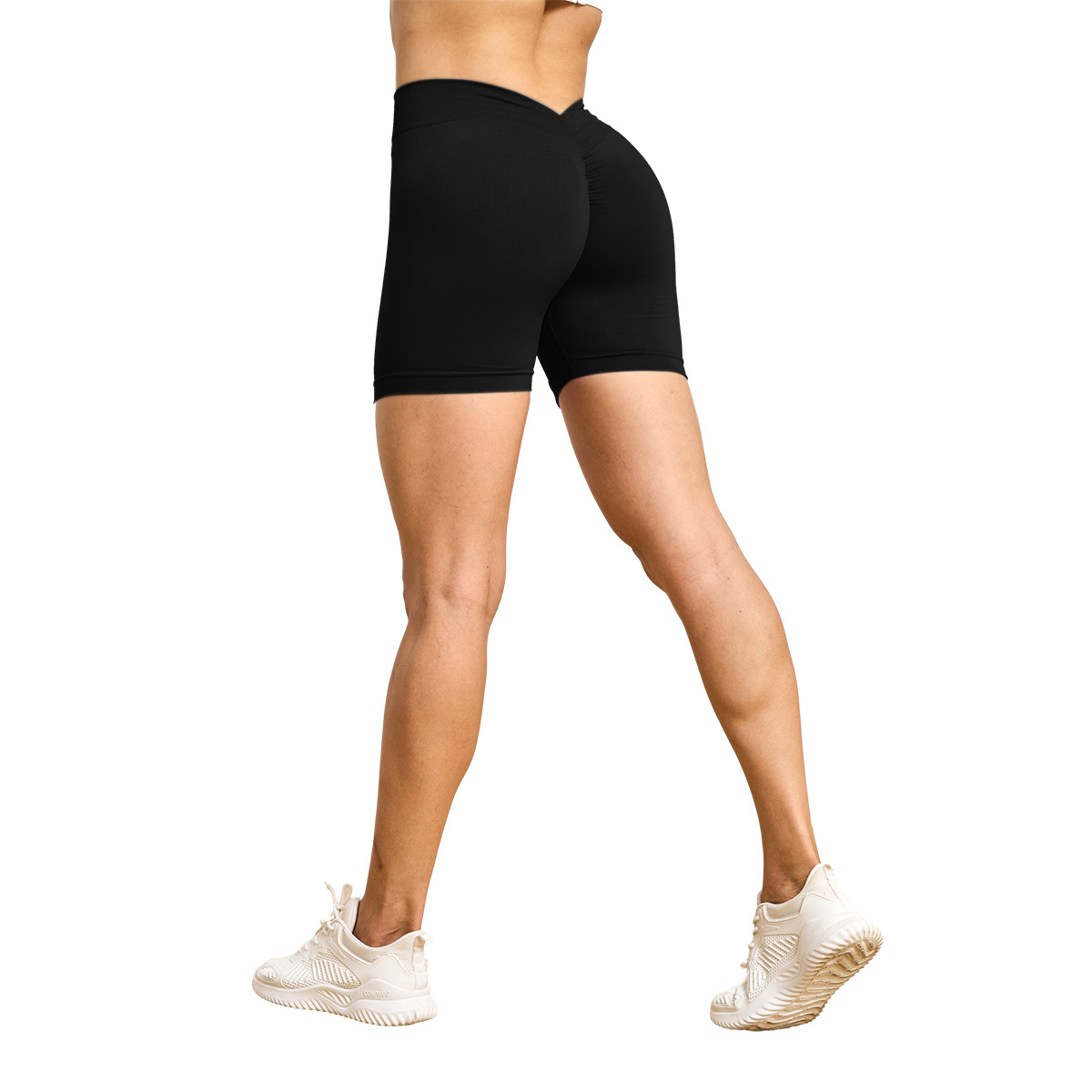 Title 7, Nahtlose Yoga-Shorts für Damen mit V-Rücken und...