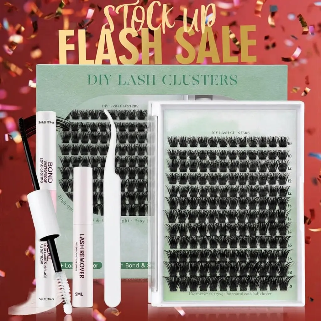 DIY Lash Clusters Kit Voluminous Curved False