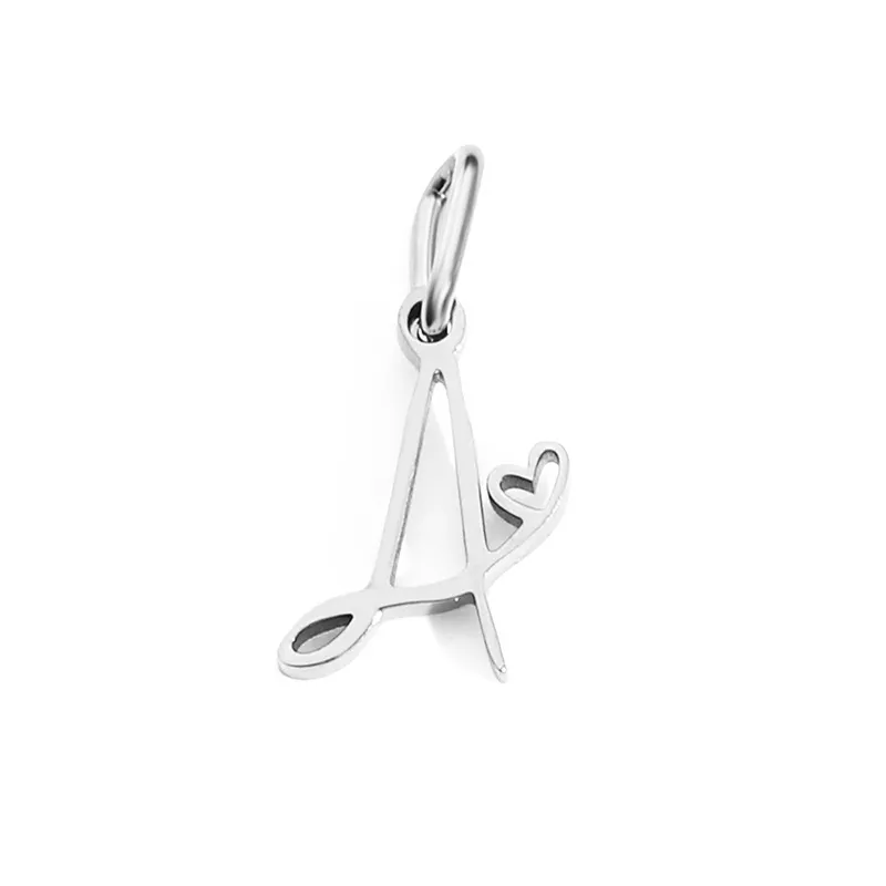 DIY Letter Pendant Ornaments Accessories - A Steel