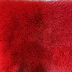 New Fur Women's Coat Short Stitching Long Sleeve - Red - View 1