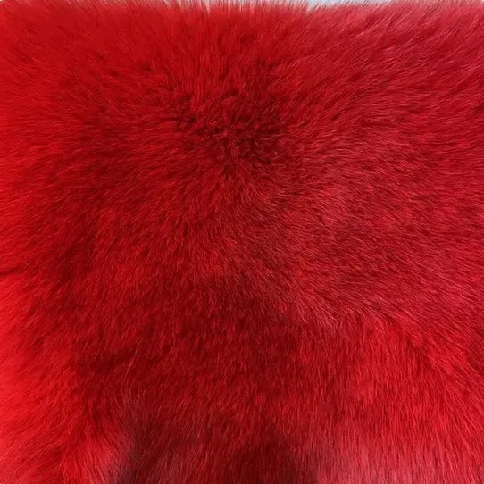 New Fur Women's Coat Short Stitching Long Sleeve Red - Shop at LoveMi