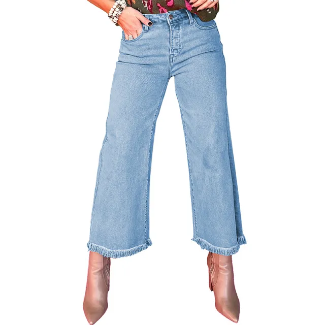 European And American Leisure Versatile High Waist Zipper Jeans P1204Color 6 - Shop at LoveMi