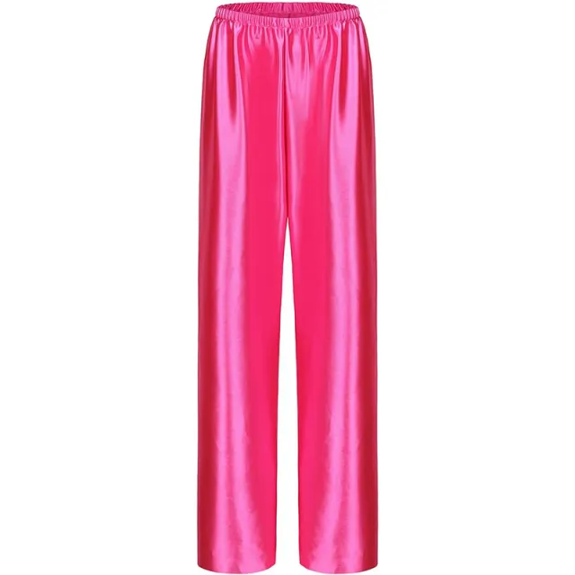 Thin Exercise Casual Baggy Straight Trousers Wide Leg Trousers Rose Red - Shop at LoveMi