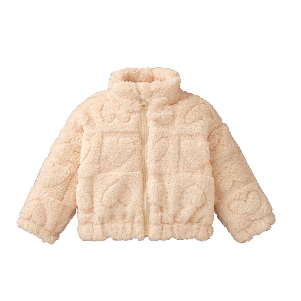 Girls' Pure Color Thickened Fleece Top - Image 4