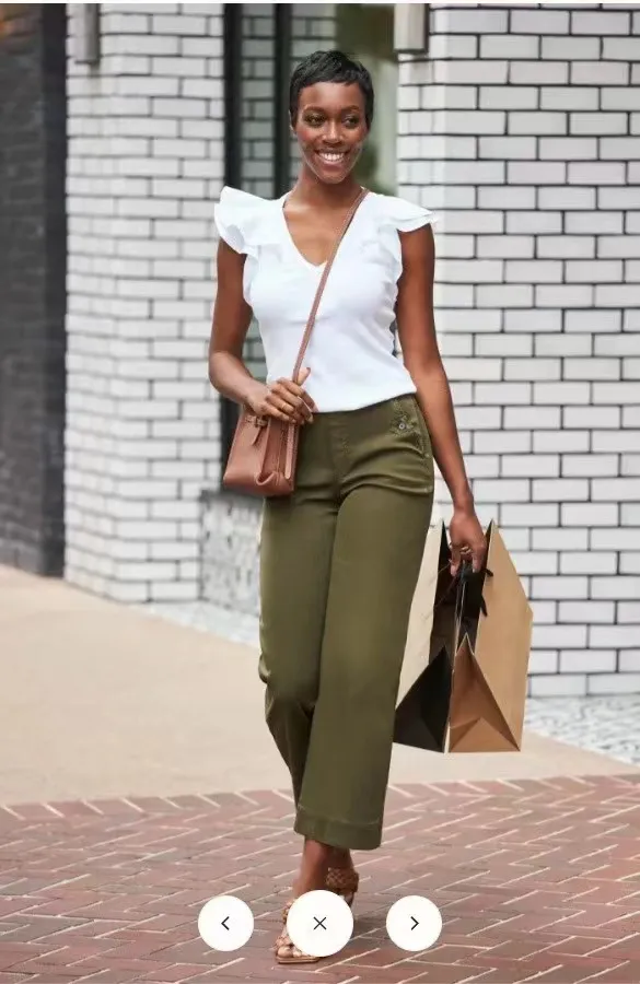 Fashion All-matching Bootleg Pants Slim Fit Slimming Draping Effect Casual Suit Pants - Army Green Lengthened