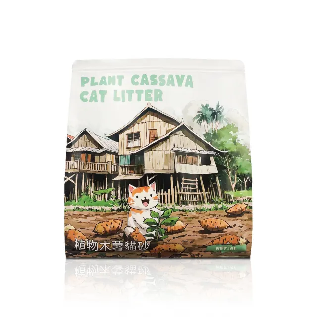 Plant Bitter Cassava Cat Litter Puffed Deodorization Dust free Grade A 1.25Kg - Shop at LoveMi