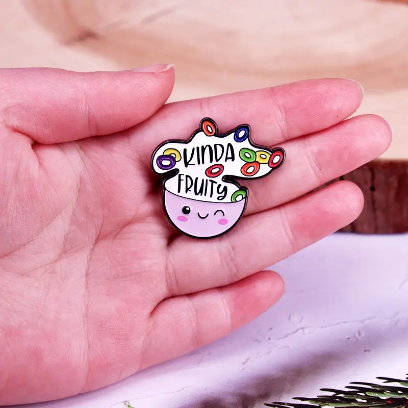 A Little Fruity Cute Oatmeal Bowl Enamel