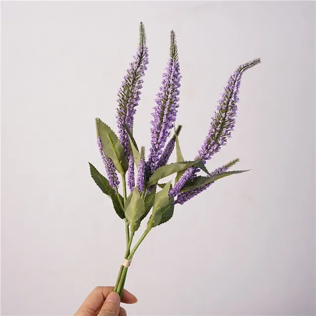 Artificial Flower Salvia Officinalis Bouquet Home Soft Decoration Purple - Shop at LoveMi