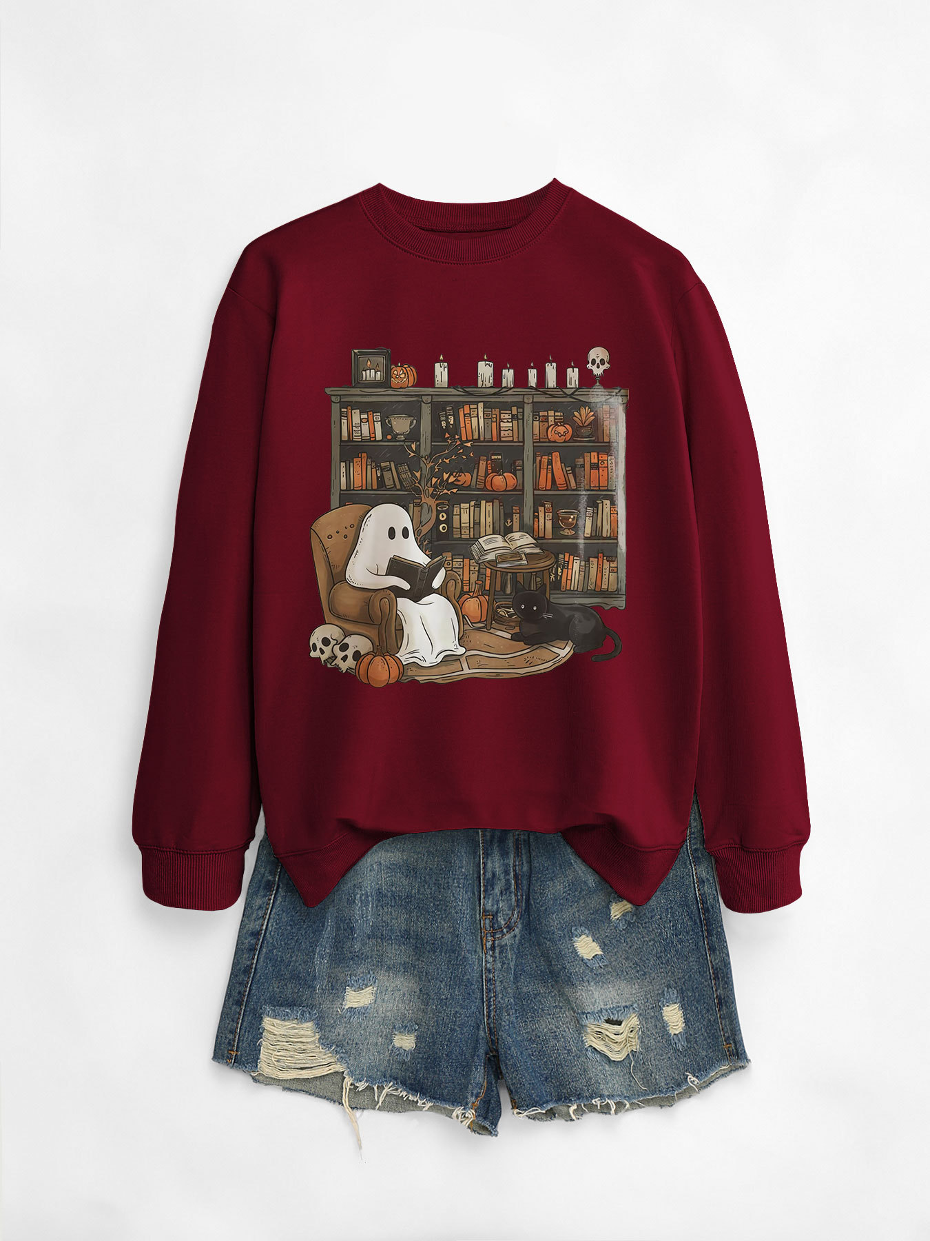 Wine Red Sweater Color Picture