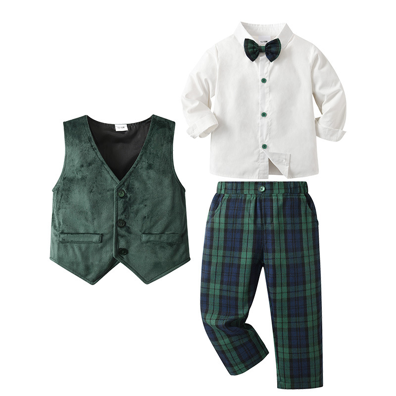 Baby Boys Three-piece Suit With Waistcoat And Formal Jacket — foto 5