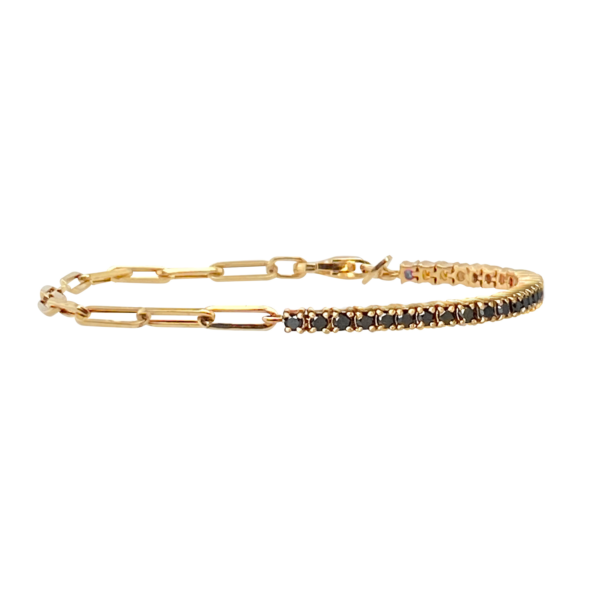 S925 Micro-inlaid Single Row Diamond Tennis Chain Simple Personality Women's All-match Bracelet