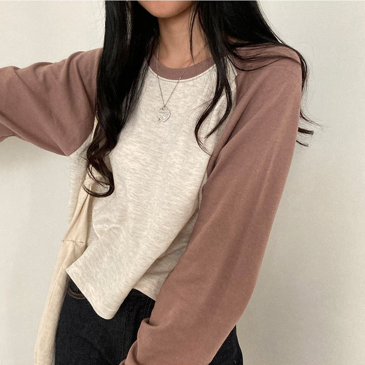 Women's Loose Thin Vintage Long-sleeved T-shirt