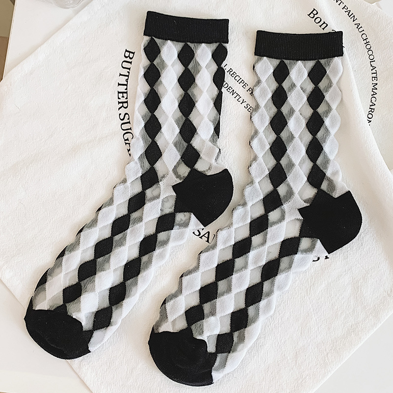 A04095 Black And White Plaid