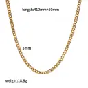 Personalized DIY Vacuum-Plated Stainless Steel Necklace view 2
