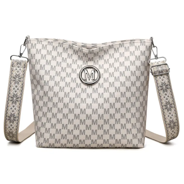 Soft Leather Retro Simple All match Fashion Shoulder Bag White - Shop at LoveMi