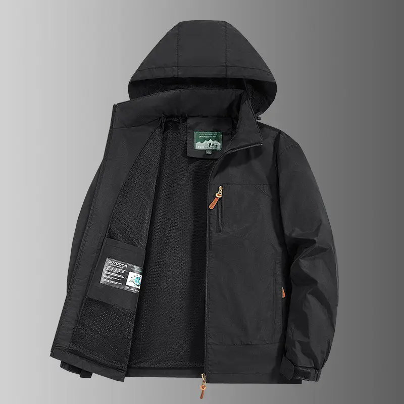 Fashionable Hooded Windproof Jacket For Men