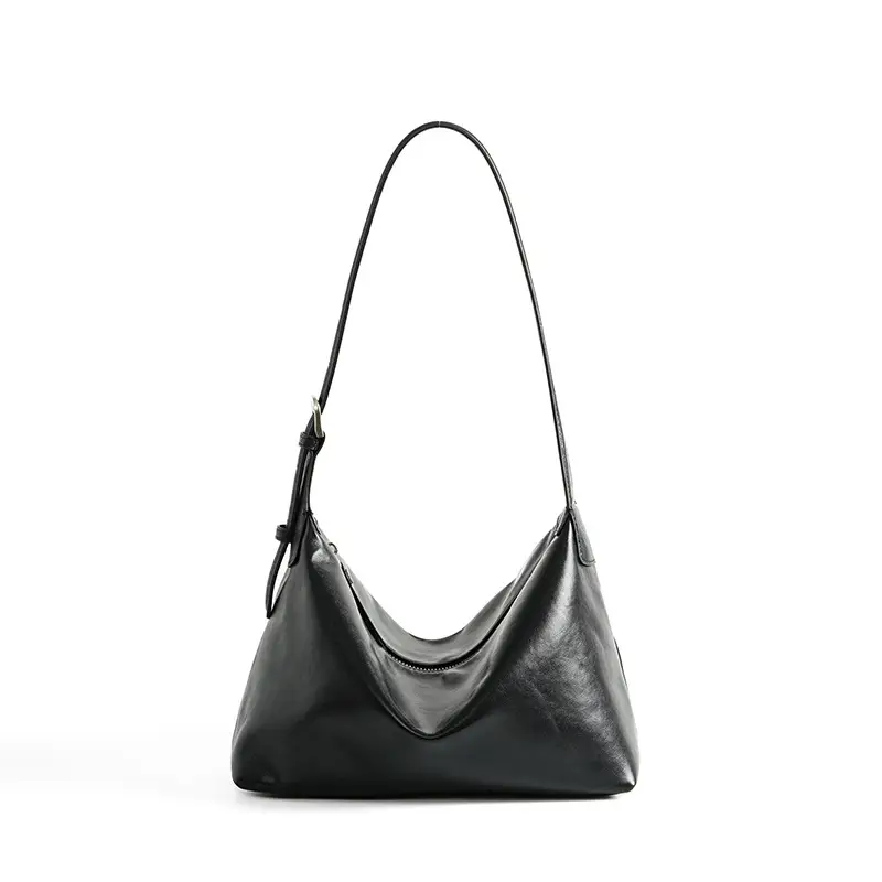 Retro First-Layer Vegetable-Tanned Leather Casual Shoulder Underarm Bag