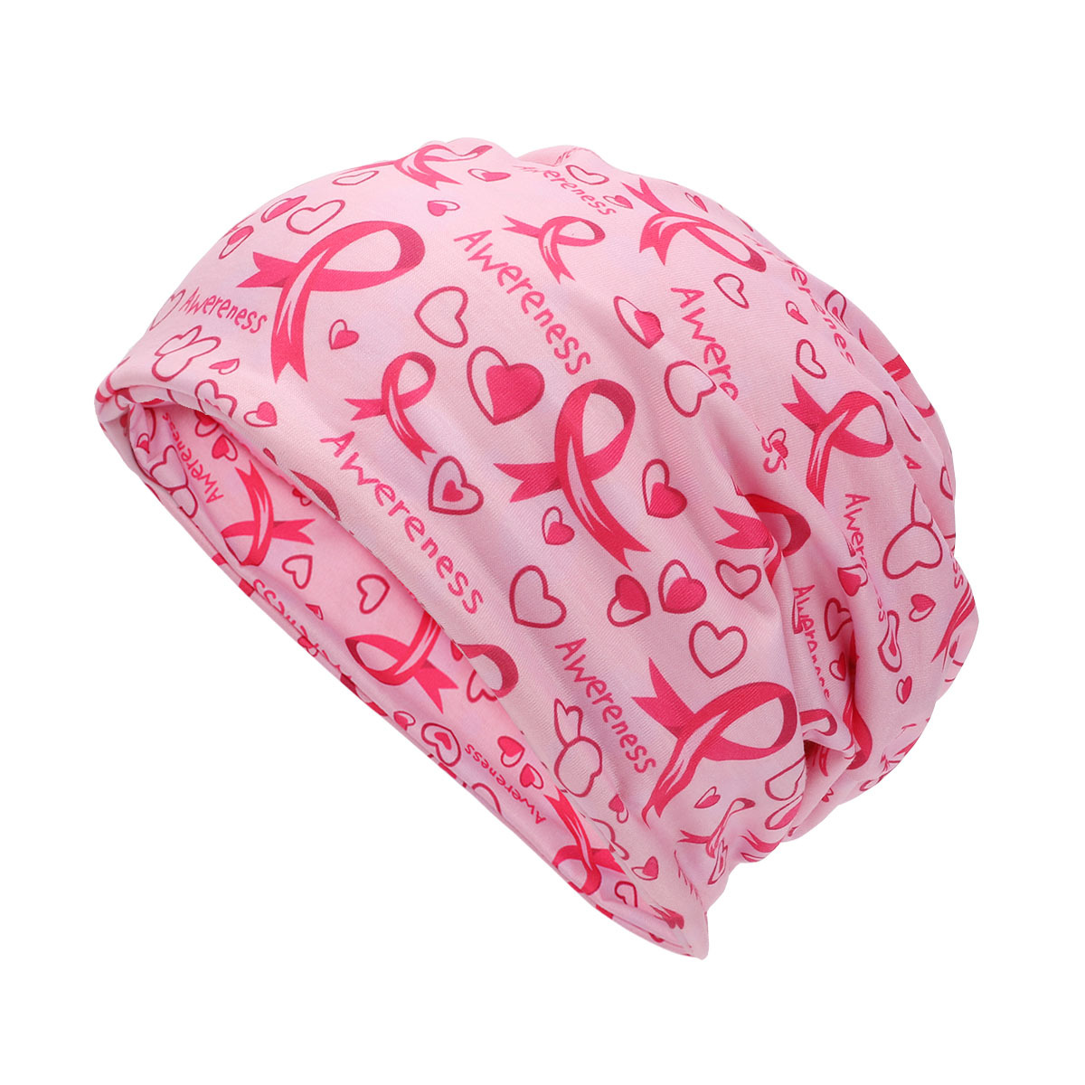Breast Cancer Awareness Day Patterned Headscarfhat