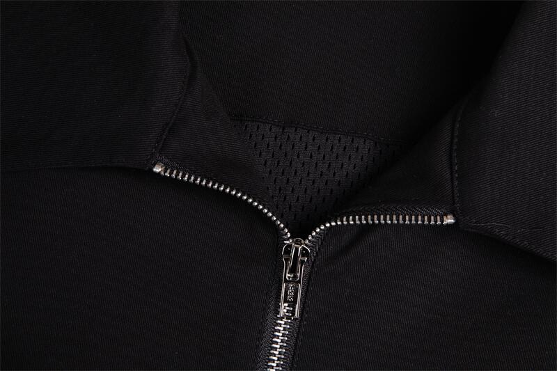 Cropped Loose-Fit Black Men’s Jacket with Side Seam Pockets Cropped Loose-Fit Black Men’s Jacket with Side Seam Pockets
