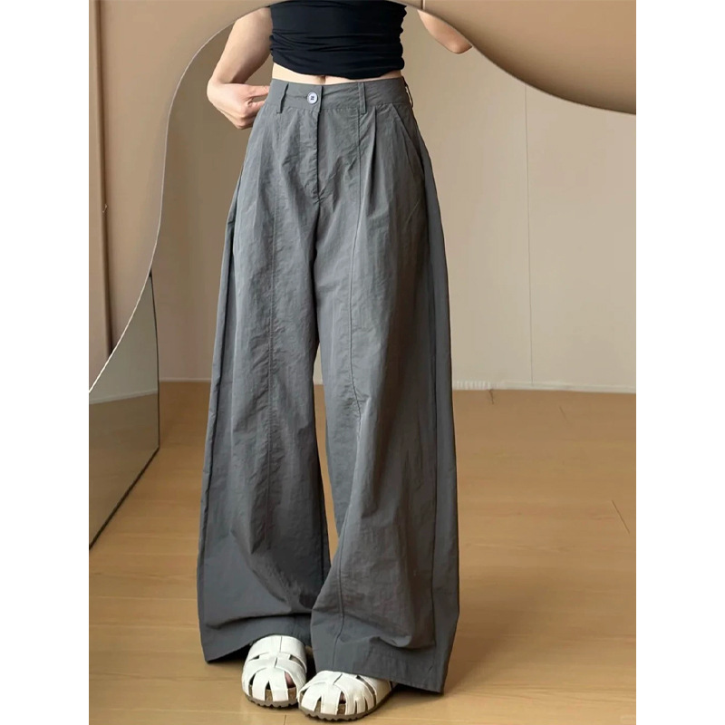 Wide-Leg High-Waist Trousers, picture 5 of 6