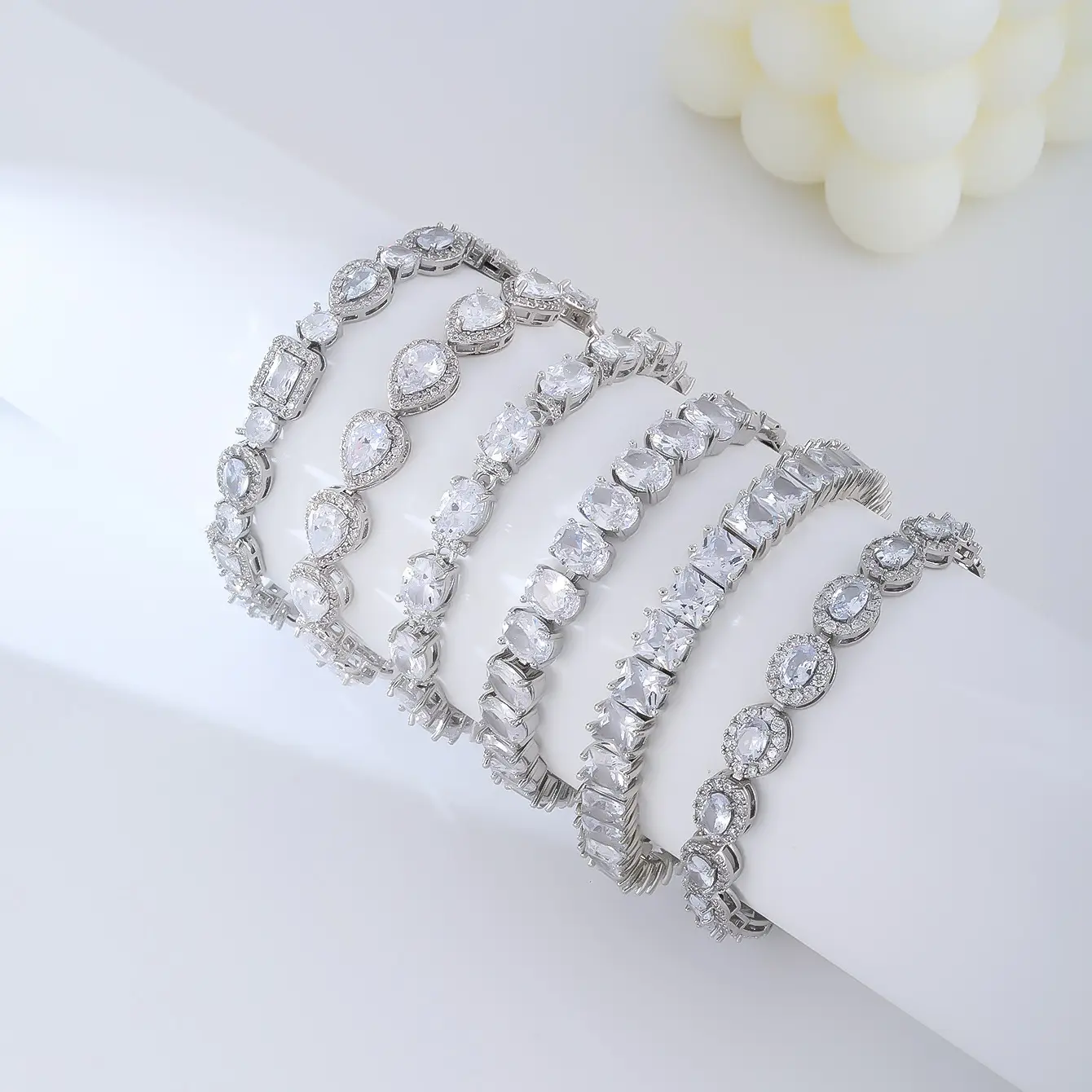 Copper Plating Inlaid Zircon Bracelet Natural Simple Women's