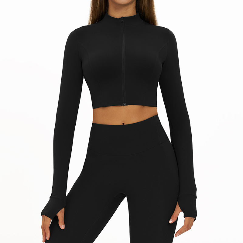 Slim-fit Fitness Long-sleeve Jacket Quick-dry Yoga Wear - Image 9